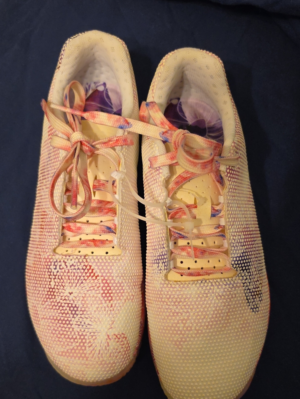 NOBULL Women's Peach-Purple Knit Training Shoes